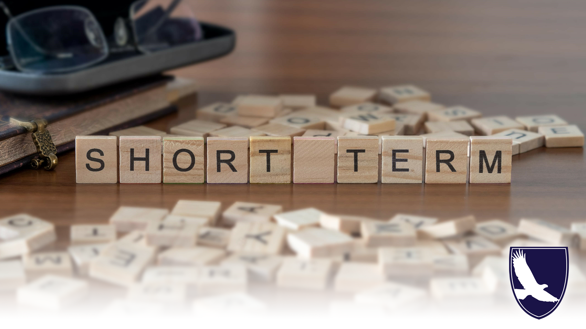 Blocks on table that spell Short Term